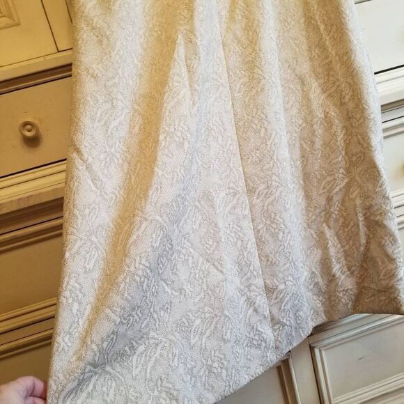 Vintage Leiter's Fabric Gold Maxi Dress Small - Picture 9 of 10